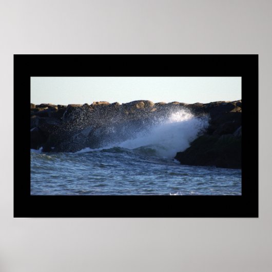 Manahawkin Waves Hitze Jetty Poster (Vorne)