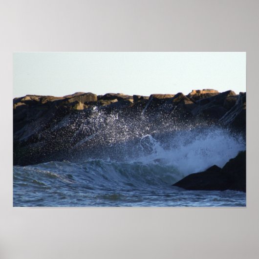 Manahawkin Waves Hitze Jetty Poster (Vorne)