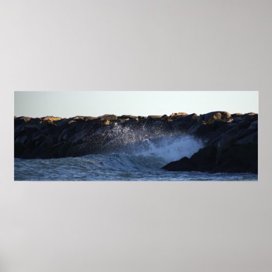 Manahawkin Waves Hitze Jetty Poster (Vorne)
