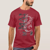 Manaia - Wächter (rotes Schreiben) T-Shirt (Vorderseite)