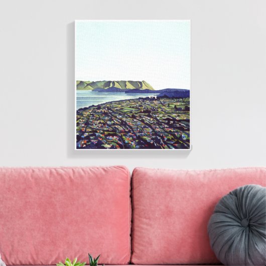 Manakau Heads Leinwanddruck (Insitu (Wohnzimmer))