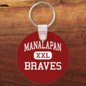 Manalapan - Braves - Hoch - Englische Stadt New Je Schlüsselanhänger (Vorderseite)