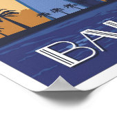 Manama Bahrain Art Vintage Reisevorführung Poster (Ecke)