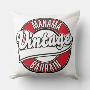 Manama Bahrain Vintages Logo Car Magnet Kissen