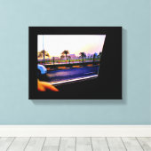 Manama Date Trees Leinwanddruck (Insitu (Holzboden))