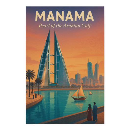 MANAMA – Perle des Arabischen Golfs Poster (Vorderseite)