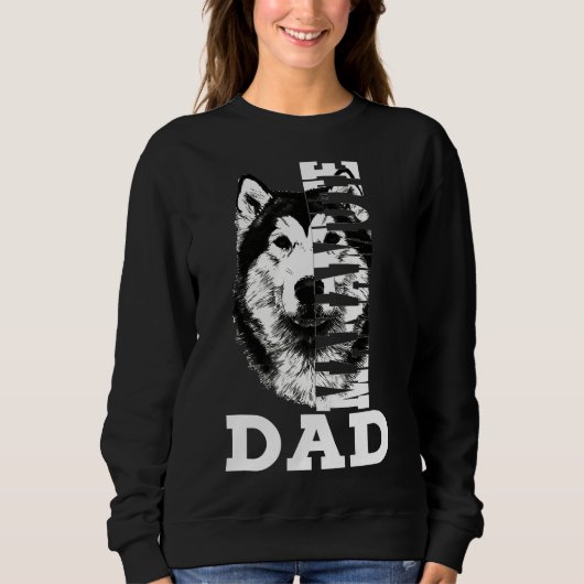 Manamute Vater Husky Dog Sweatshirt (Vorderseite)