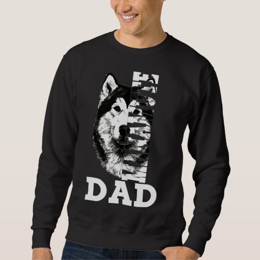 Manamute Vater Husky Dog Sweatshirt (Vorderseite)