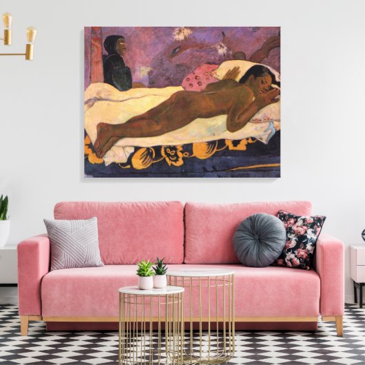 Manao Tupapau - Paul Gauguin Leinwanddruck (Insitu (Wohnzimmer))