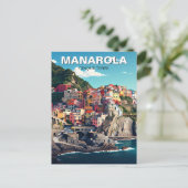 Manarola, Cinqua Terra Postkarte (Stehend Vorderseite)