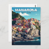 Manarola, Cinqua Terra Postkarte (Vorne/Hinten)