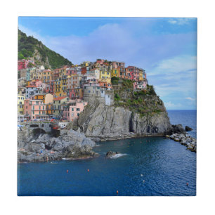 Manarola Cinque Terre Italien Europa Küstenort Fliese
