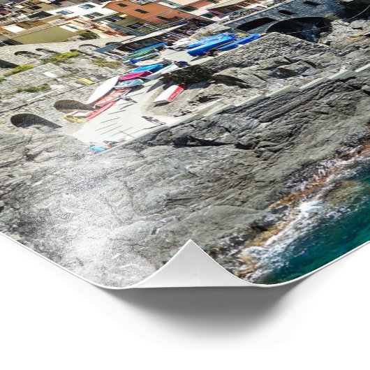 Manarola, Cinque Terre, Italien - Foto Print (Ecke)