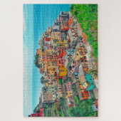 Manarola Cinque Terre Italien Küstenbemalung Puzzle (Vertikal)