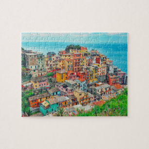 Manarola Cinque Terre Italien Küstenmalerei Puzzle