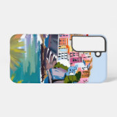 Manarola Cinque Terre Italien Küstenstrand Samsung Galaxy Hülle (Rückseite (Horizontal))