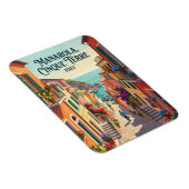 Manarola, Cinque Terre, Italien Magnet (Rechte Seite)