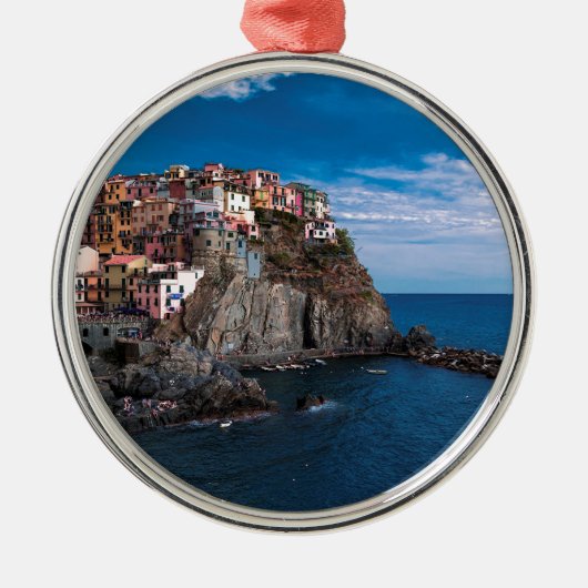 Manarola, cinque terre. Italien Ornament Aus Metall (Vorne)