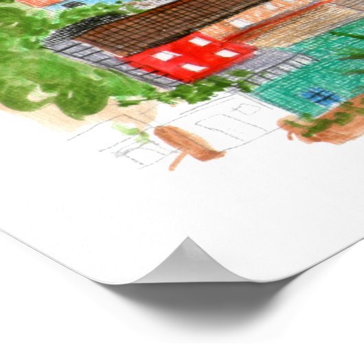 Manarola, Cinque Terre, Italien Poster (Ecke)