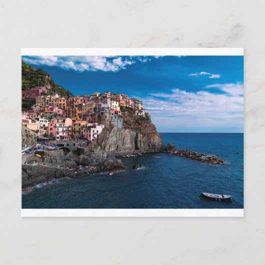 Manarola, Cinque Terre. Italien Postkarte (Vorderseite)
