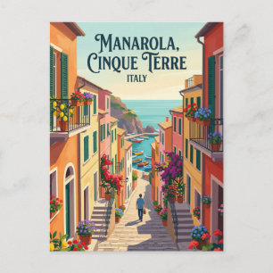 Manarola, Cinque Terre, Italien Postkarte