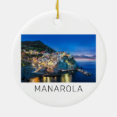 Manarola Cinque Terre La Spezia Italien Panorama Keramik Ornament (Hinten)