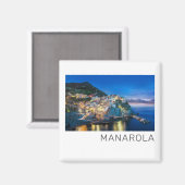 Manarola Cinque Terre La Spezia Italien Panorama Magnet (Vorderseite/Rückseite)