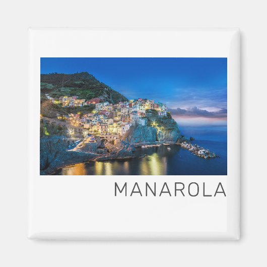 Manarola Cinque Terre La Spezia Italien Panorama Magnet (Vorne)