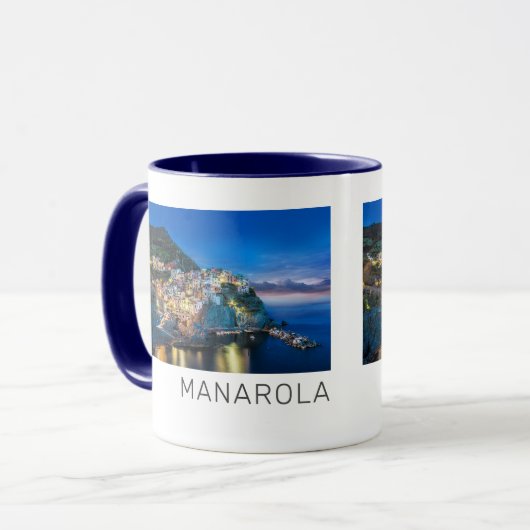 Manarola Cinque Terre La Spezia Italy Panorama Tasse (Vorderseite Links)