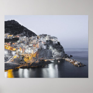 Manarola Cinque Terre Ligurien Italien Kunst, Dich Poster