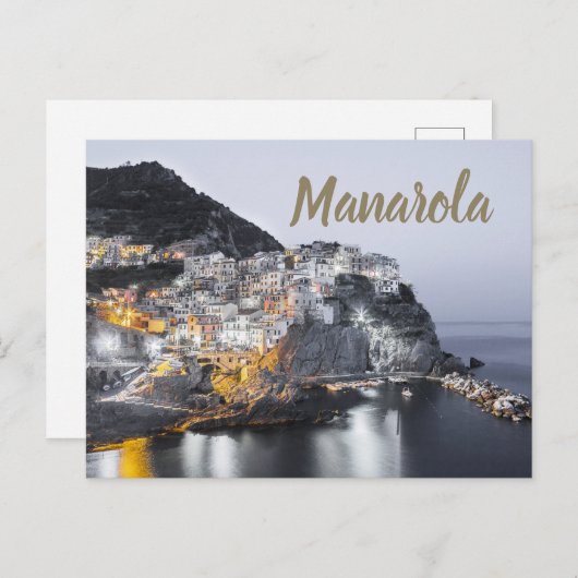 Manarola Cinque Terre Ligurien Italien Kunst, Dich Postkarte (Vorne/Hinten)