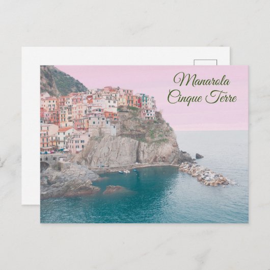 Manarola, Cinque Terre Postkarte (Vorne/Hinten)
