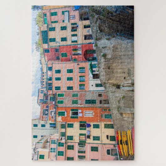 Manarola Gebäude, Cinque Terre, Italien Puzzle (Vertikal)