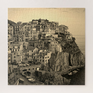 Manarola in Sepia Tones - Italien - 20x20 - 676 St Puzzle