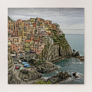 Manarola, Italien - Cinque Terre - 20x20 - 676 PC Puzzle