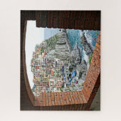 Manarola, Italien - Fensteransicht - 16x20 - 520 S Puzzle (Vertikal)