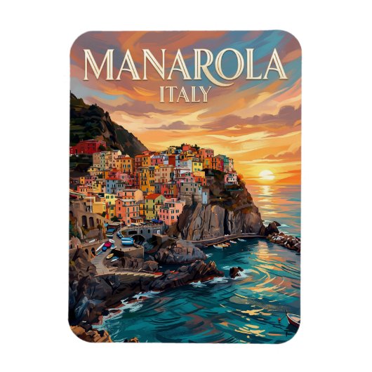 Manarola Italien Magnet (Vertikal)