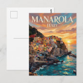 Manarola Italien Postkarte (Vorne/Hinten)