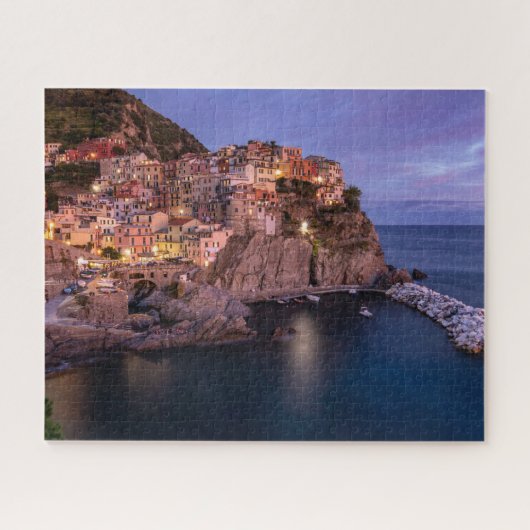 Manarola Italien Städtische Cliff Zuhause Puzzle (Horizontal)