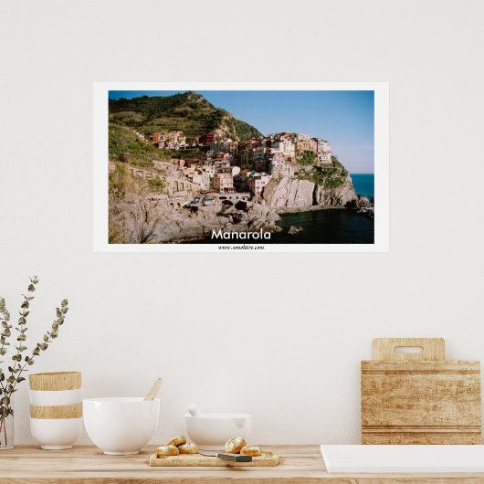 Manarola Panoramasicht Poster (Küche)