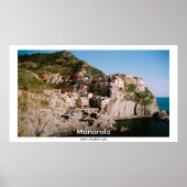 Manarola Panoramasicht Poster (Vorne)