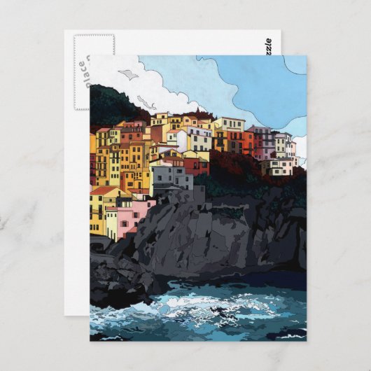 Manarola Postkarte (Vorne/Hinten)