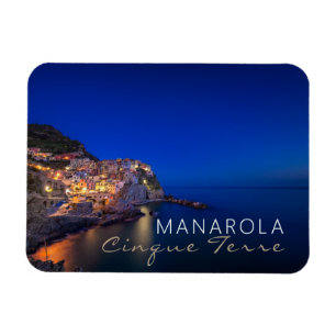 Manarola Stadt im Cinque Terre im Abend Magnet