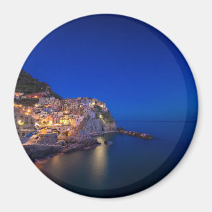 Manarola Stadt im Cinque Terre im Abend Magnet