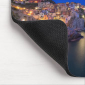 Manarola Stadt im Cinque Terre im Abend Mousepad (Ecke)