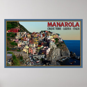 Manarola Stadt Poster