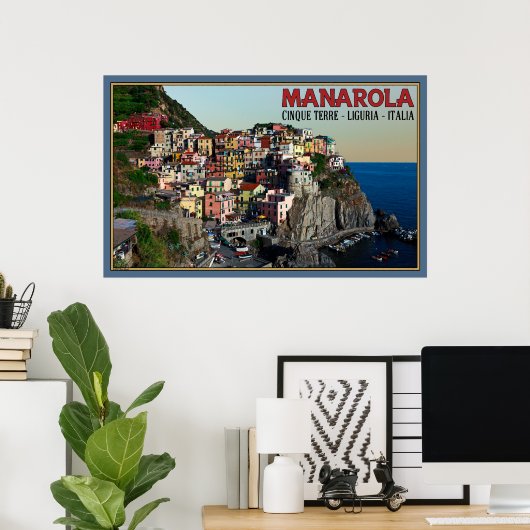 Manarola Town Poster (Heimbüro)