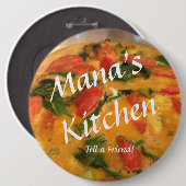 Manas Kitchen-Abzeichen Button (Vorne & Hinten)