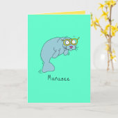 Manasee - Herrenhaus mit Glasgrillkarte Karte (Gelbe Blume)