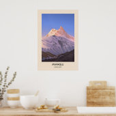 Manaslu Berg Himalaja Poster (Küche)